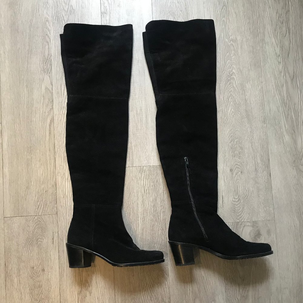 Stuart Weitzman Black Over the Knee Boots Sz 8